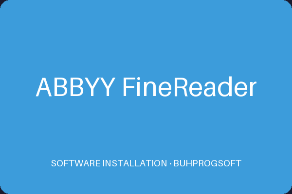 ABBYY FineReader | BUHPROGSOFT